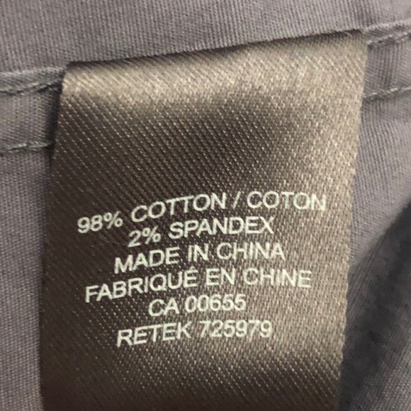 - Mens Grey Fitted Short Sleeve Shirt. Medium. - Picture 6 of 6